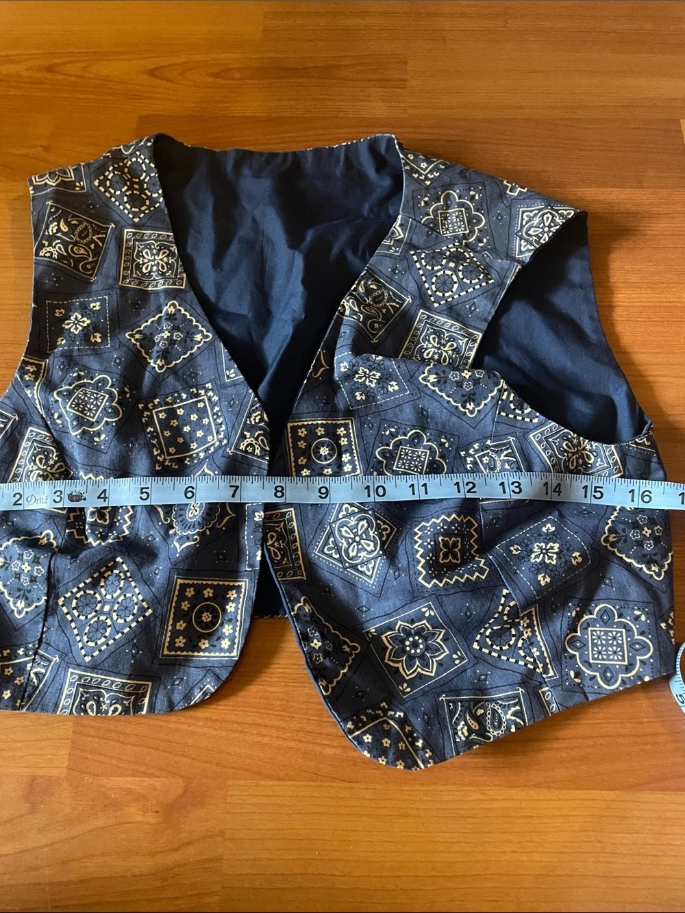 Boys blue western vest